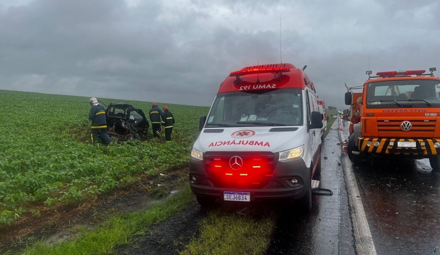 Grave acidente com vítima fatal foi registrado na PR-182 em Realeza