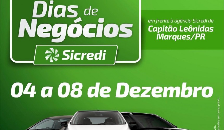 Sicredi de Capitão Leônidas Marques vai promover Semana de Negócios