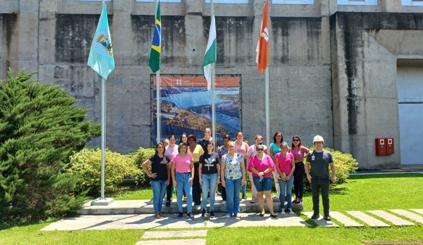 Participantes do grupo PAIF de Capitão fazem visita a Usina Hidrelétrica Governador José Richa