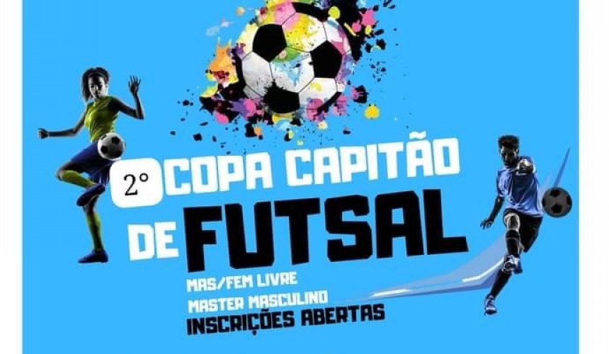 Secretaria de Esportes de Capitão está com inscrições abertas para 2ª Copa Capitão de Futsal