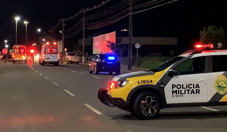 Cinco assaltantes morrem em confronto com a PM na Avenida Tancredo Neves, em Cascavel