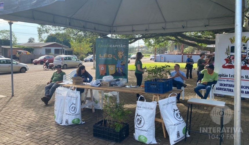 Capitão: Está acontecendo nesta quarta-feira (05) uma programação especial na Praça São Cristóvão em alusão ao dia Mundial ao Meio Ambiente