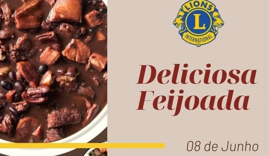 Lions Clube promove uma deliciosa feijoada neste sábado (08) em Capitão