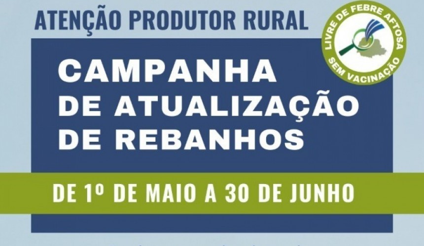 Produtores de Capitão têm mais uma semana para atualizar cadastro de rebanho