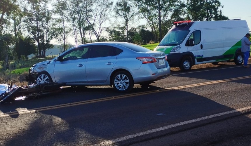 Motociclista morre em acidente na PR-180 em Boa Vista da Aparecida