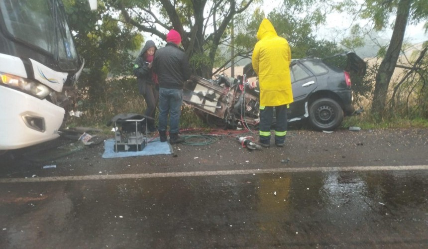 Grave acidente na PR-182 deixa uma morte, em Ampére