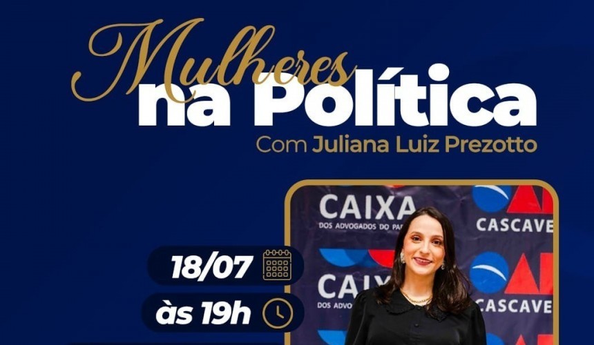 Palestra ‘Mulheres na Política’ acontece nesta quinta-feira (18) na Casa da Cultura em Capitão