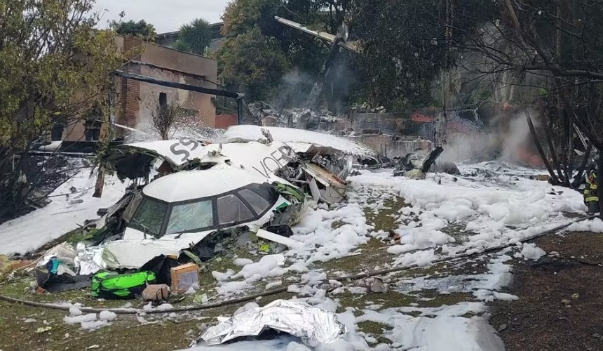 Veja lista de passageiros do avião que saiu de Cascavel e caiu em Vinhedo