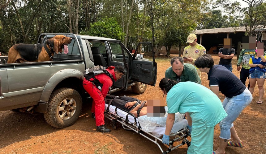 Homem em surto psicótico é resgatado em área rural de Lindoeste